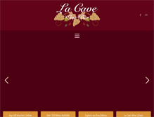 Tablet Screenshot of lacavewinebar.com